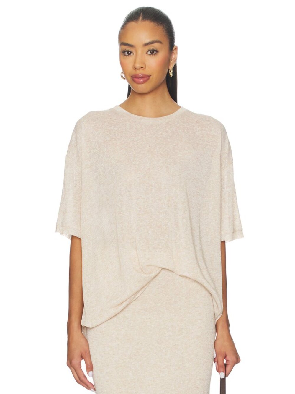 NEW SNDYS Tilde T-Shirt in Oat Cream Short Sleeve Tee XS